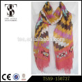 custom service accept 100% polyester scarf colorful voile silk feel scarves